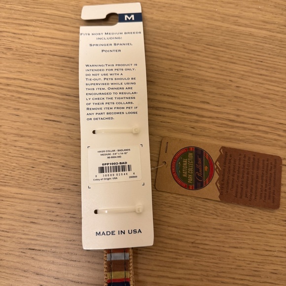Pendleton Badlands National Park Hiker Dog Collar size M - Picture 3 of 4